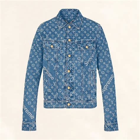 supreme lv jeans jacket